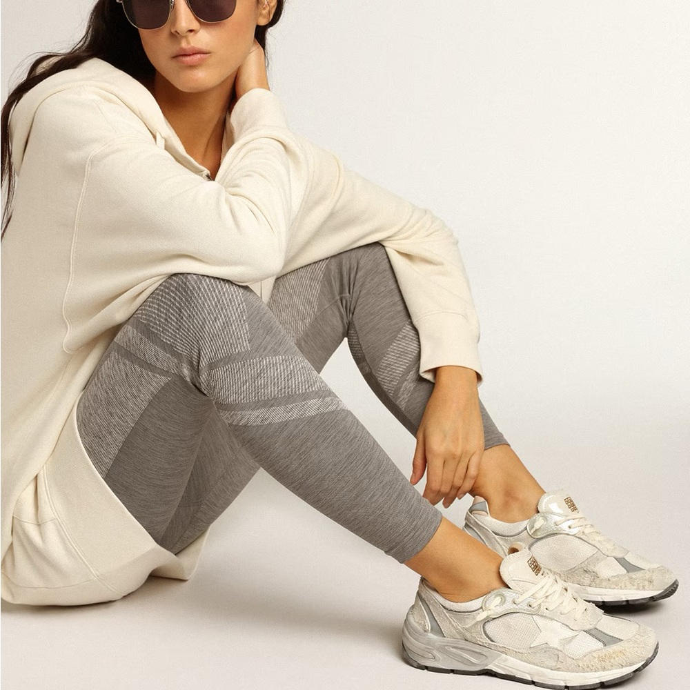 Golden Goose Sneakers in Cream and Silver